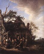 OSTADE, Adriaen Jansz. van Merry Peasants af Sweden oil painting artist